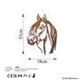 Wallity Horse - 1 Escultura de Pared de Metal Multicolor